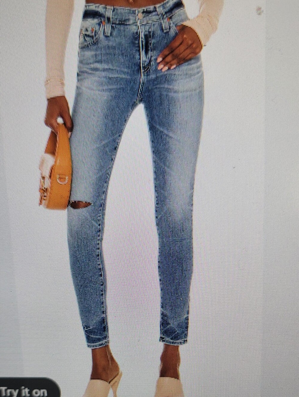 Ag Adriano Goldschmied Farrah Skinny Jeans - Light Blue Wash SZ 23